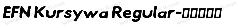 EFN Kursywa Regular字体转换